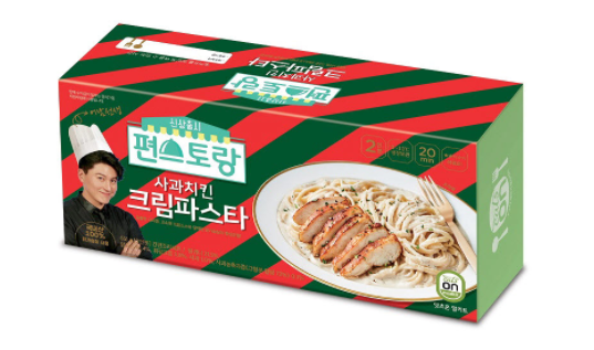 hy가 편스토랑 밀키트 3번째 제품으로 '사과치킨크림파스타'를 선보인다. hy의 편스토랑 밀키트 '사과치킨크림파스타(사치닭)'의 모습이다. 사진ㅣhy 
