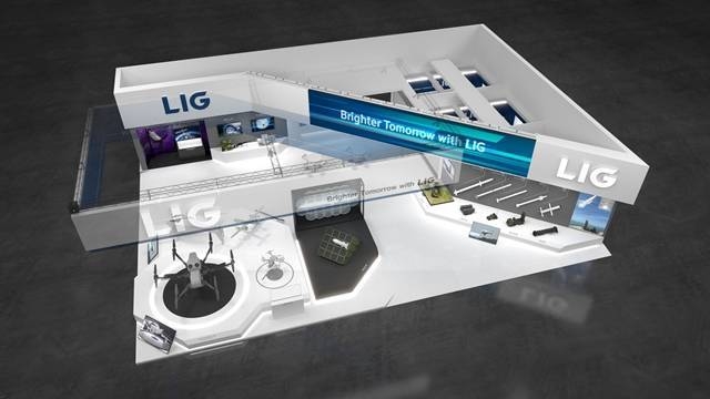 LIG넥스원이 대한민국 방위산업전 DX-KOREA 2022에 참가한다. 사진은 LIG넥스원 홍보전시관 조감도. 사진 ㅣ LIG넥스원