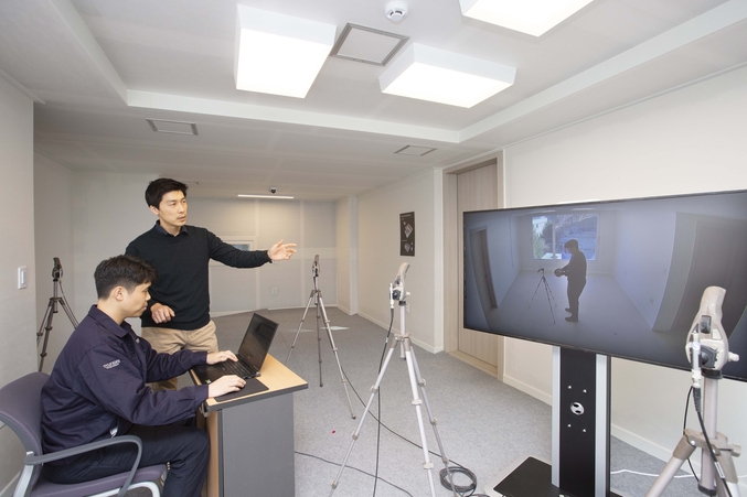 ‘H 사일런트 랩’ 층간소음 측정 검사 이미지. 사진 | 현대건설