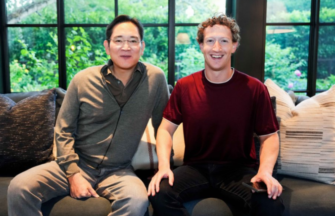 이재용 회장은 지난해 6월 11일(현지시각) 미국 서부 팔로 알토에 위치한 마크 저커버그(Mark Zuckerberg) 메타 CEO의 자택으로 초청받아 단독 미팅을 가졌다. 지난 2월 저커버그 CEO 방한 때 이 회장의 초대로 삼성의 영빈관인 승지원에서 회동을 가진 후 4개월만에 다시 만난 것이다. 사진 | 삼성전자