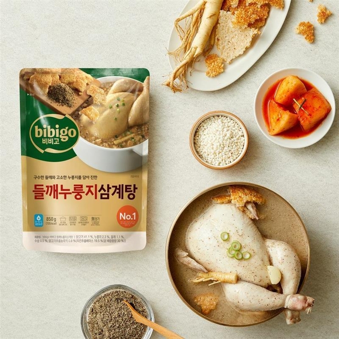 CJ제일제당의 신제품 ‘비비고 들깨누룽지 삼계탕’. 사진 | CJ제일제당