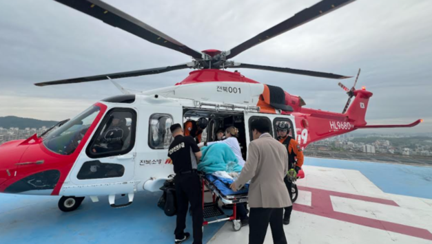 소방헬기, 전국 경계 허문 효과.. 통합출동으로 고위험 산모·중증 소아 살렸다